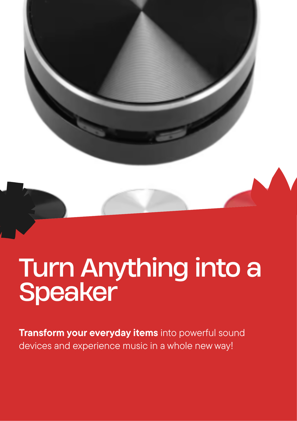 Pocket-Sized Bluetooth Speaker — Turn Anything Into a Speaker Instantly